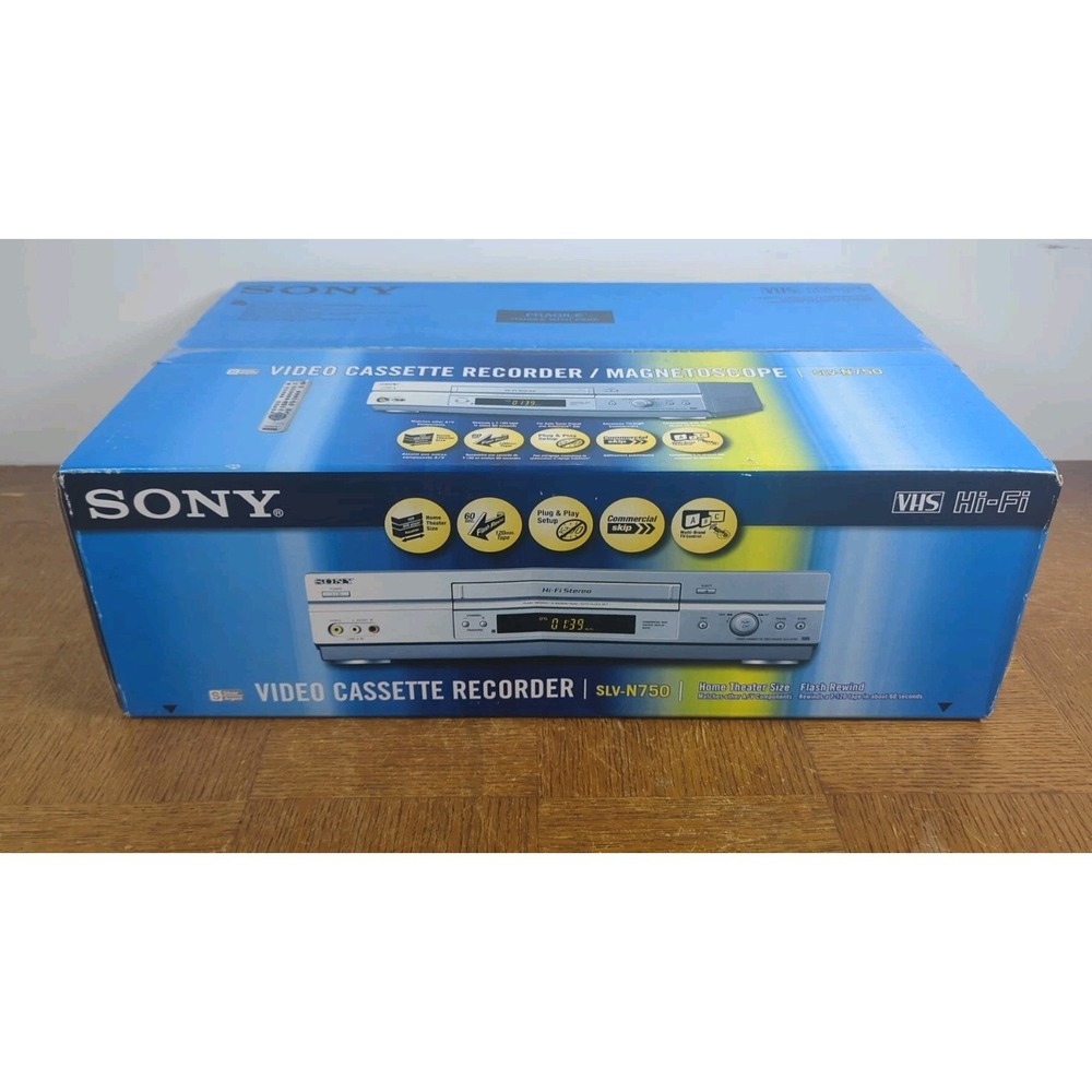 SONY VCR‎ SLV-N750 - Factory Sealed, Never Opened - VHS Recorder Player